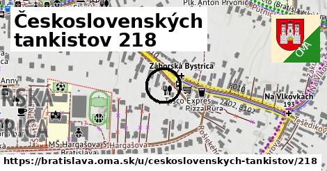 Československých tankistov 218, Bratislava