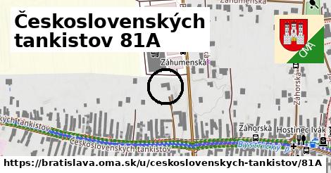 Československých tankistov 81A, Bratislava