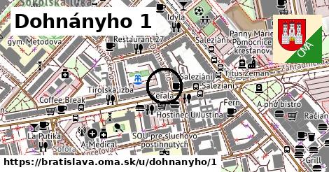 Dohnányho 1, Bratislava