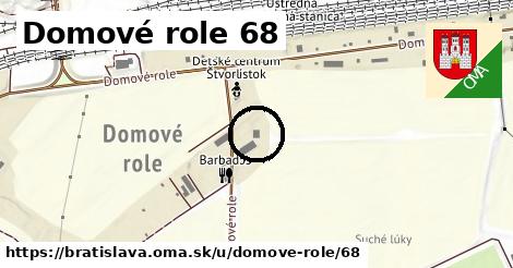 Domové role 68, Bratislava