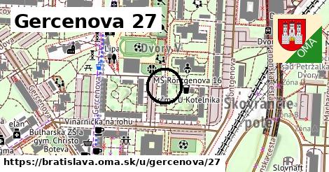 Gercenova 27, Bratislava