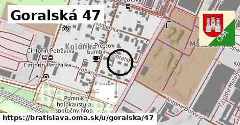 Goralská 47, Bratislava