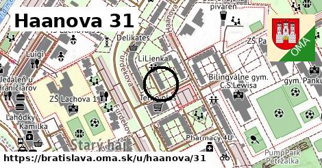 Haanova 31, Bratislava