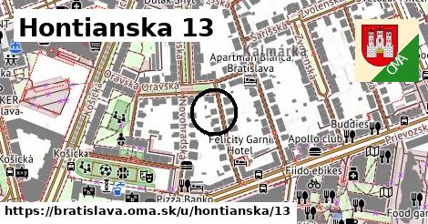 Hontianska 13, Bratislava