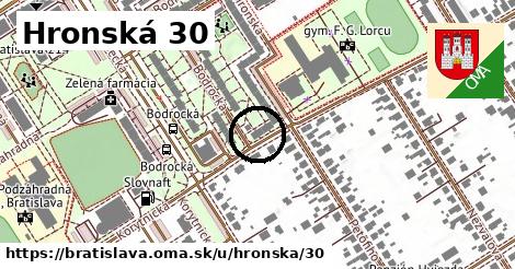 Hronská 30, Bratislava