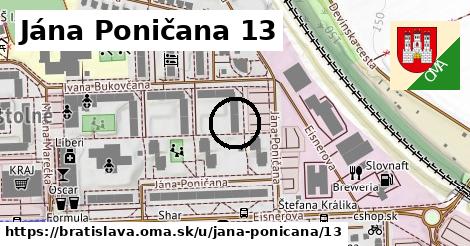 Jána Poničana 13, Bratislava