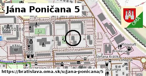 Jána Poničana 5, Bratislava