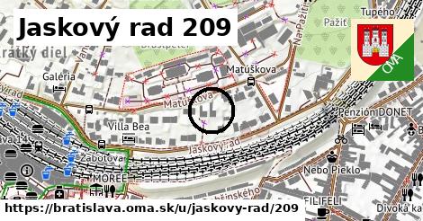 Jaskový rad 209, Bratislava