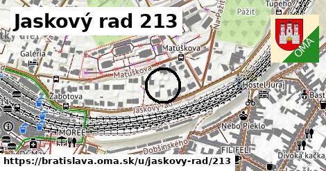 Jaskový rad 213, Bratislava