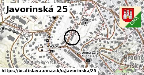 Javorinská 25, Bratislava
