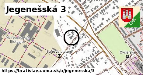 Jegenešská 3, Bratislava