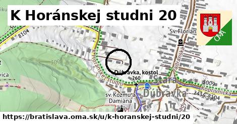 K Horánskej studni 20, Bratislava