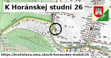 K Horánskej studni 26, Bratislava