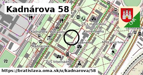Kadnárova 58, Bratislava