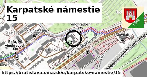 Karpatské námestie 15, Bratislava