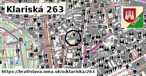 Klariská 263, Bratislava
