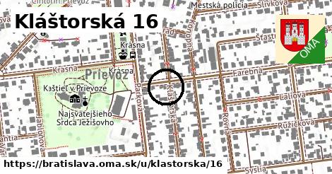 Kláštorská 16, Bratislava