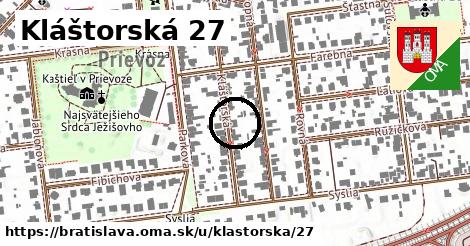 Kláštorská 27, Bratislava