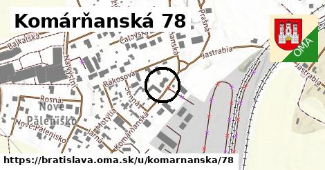 Komárňanská 78, Bratislava