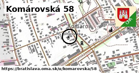 Komárovská 58, Bratislava