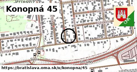 Konopná 45, Bratislava