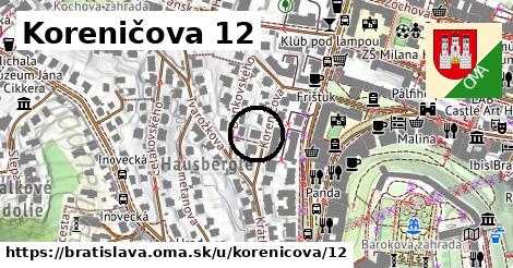 Koreničova 12, Bratislava