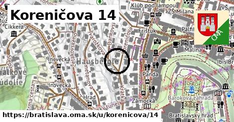 Koreničova 14, Bratislava