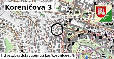 Koreničova 3, Bratislava