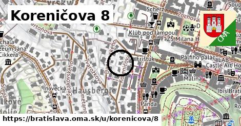 Koreničova 8, Bratislava