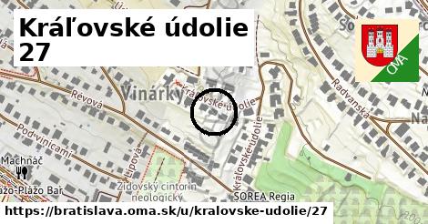 Kráľovské údolie 27, Bratislava