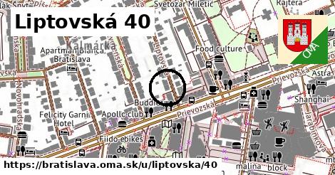 Liptovská 40, Bratislava