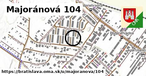 Majoránová 104, Bratislava