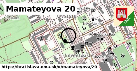 Mamateyova 20, Bratislava