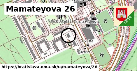 Mamateyova 26, Bratislava