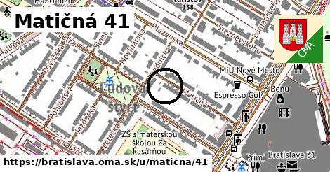 Matičná 41, Bratislava