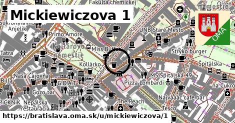 Mickiewiczova 1, Bratislava
