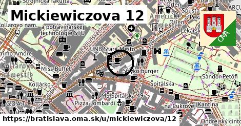 Mickiewiczova 12, Bratislava