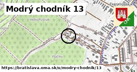 Modrý chodník 13, Bratislava