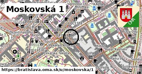 Moskovská 1, Bratislava