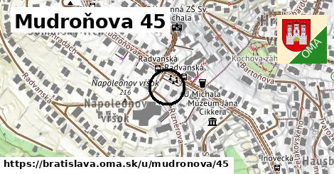 Mudroňova 45, Bratislava