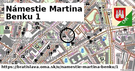 Námestie Martina Benku 1, Bratislava