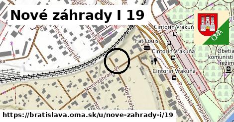 Nové záhrady I 19, Bratislava