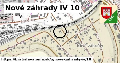 Nové záhrady IV 10, Bratislava