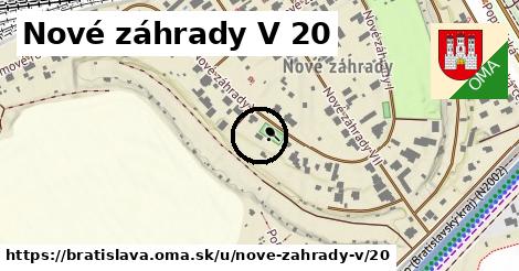 Nové záhrady V 20, Bratislava