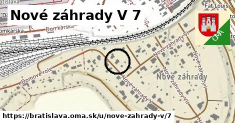 Nové záhrady V 7, Bratislava