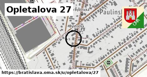 Opletalova 27, Bratislava