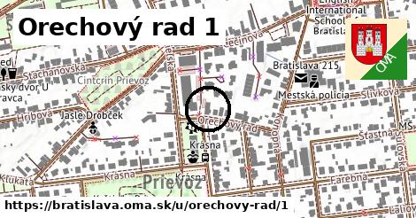 Orechový rad 1, Bratislava