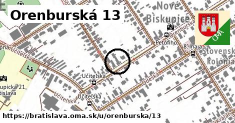 Orenburská 13, Bratislava