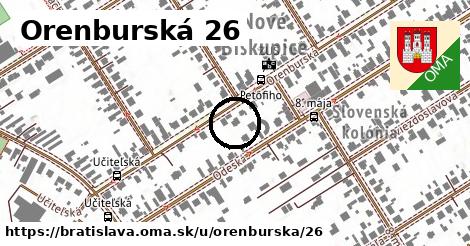 Orenburská 26, Bratislava