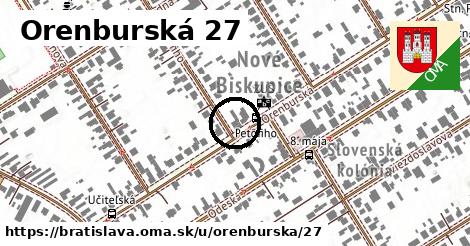 Orenburská 27, Bratislava